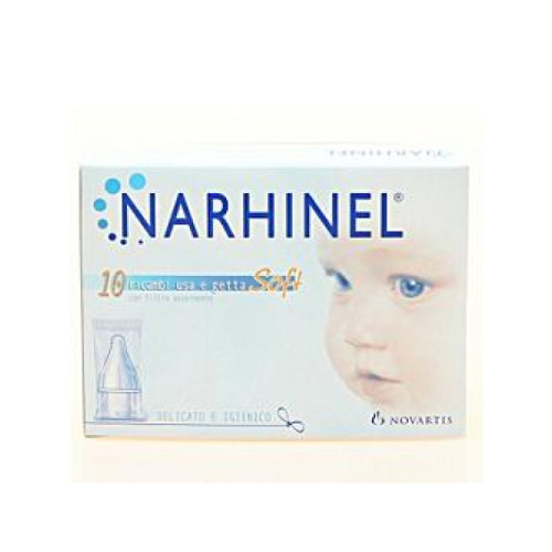 Ricarica usa e getta per aspiratore nasale narhinel 10 pezzi soft articolo 526405
