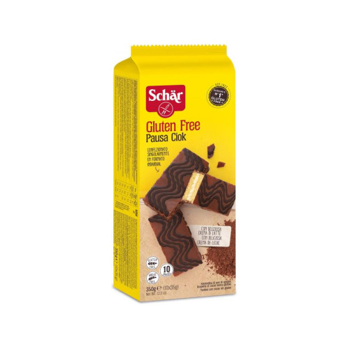 Schar pausa ciok merendine di pan di spagna con crema di latte 10 pezzi da 35 g