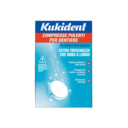 Kukident cleanser fresch 88 compresse pulizia protesi dentarie