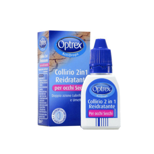 Gocce oculari optrex actidrops 2in1 reidratante occhi stanchi 1 pezzo