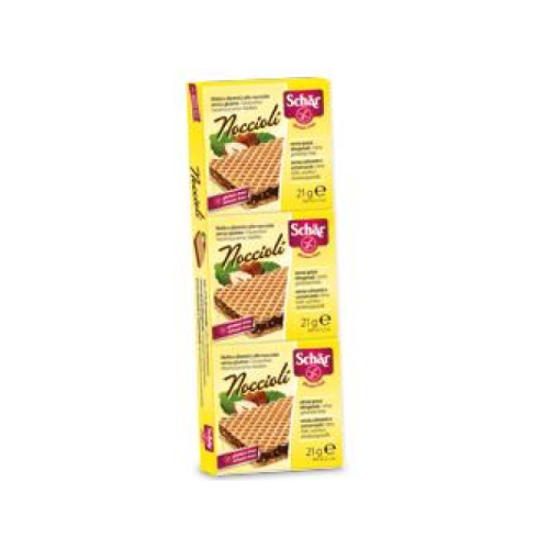Schar noccioli' wafers con nocciole 3 pezzi da 21 g