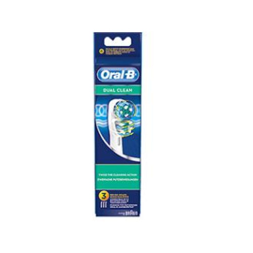 Oralb dual clean eb417 testine spazzolino elettrico 3 pezzi