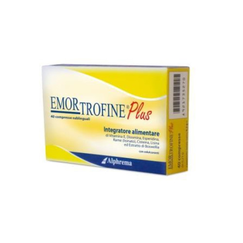 Emortrofine plus 40 compresse sublinguali con edulcoranti