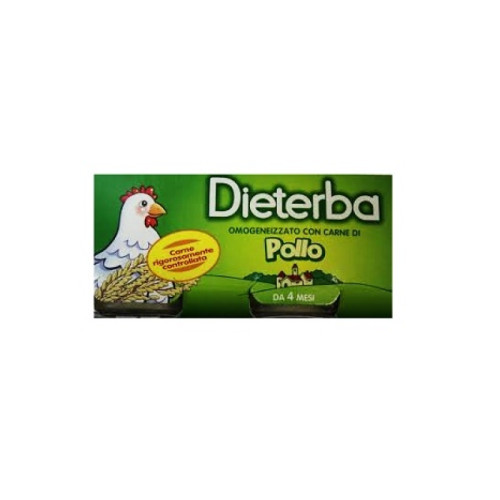 Dieterba omogeneizzato pollo 3 pezzi 80 g