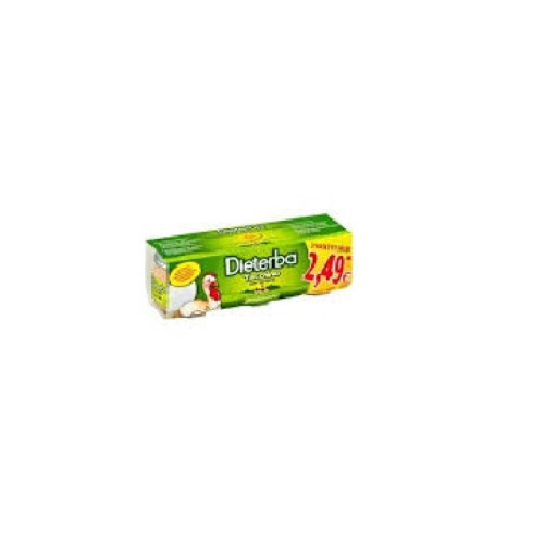 Dieterba omogeneizzato tacchino 3 pezzi 80 g