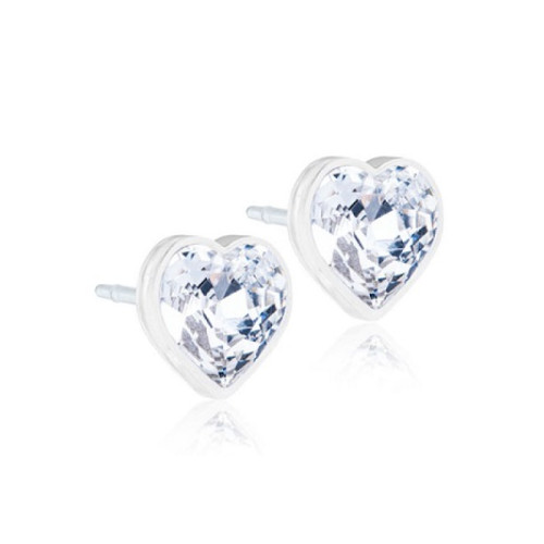 Blomdahl gioiello mp heart 6mm crystal