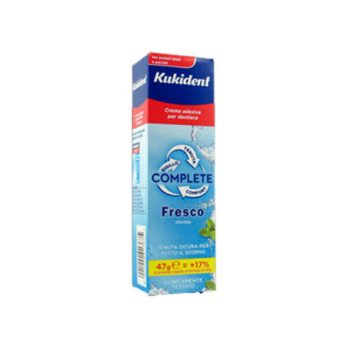 Kukident complete fresco crema adesiva per protesi dentarie 47 g