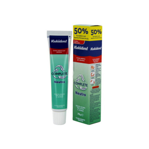 Kukident neutro complete crema adesiva per protesi dentarie 70 g
