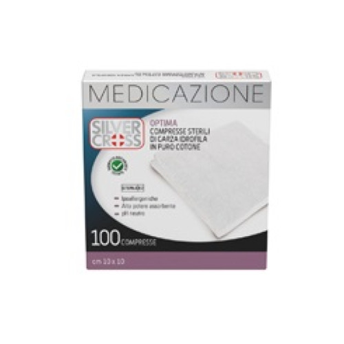 Garza silver cross cotone 18x40 cm 12 pezzi