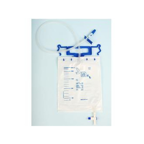 Sacca di drenaggio da letto per incontinenza securdrainvia circuito chiuso sm4l 2litri tubo 130cm sterile 1pezzo