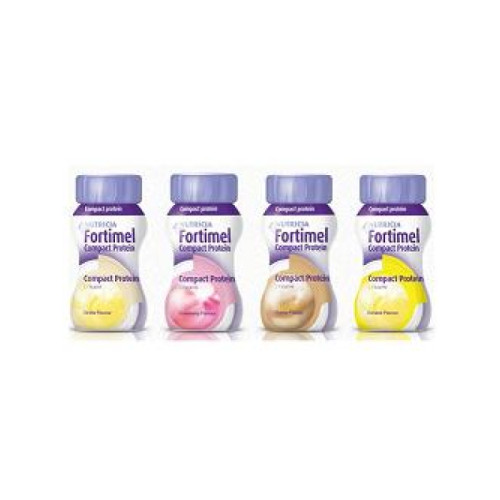 Fortimel compact protein fragola 4 bottiglie 125 ml