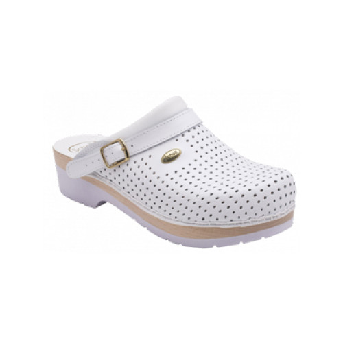 Clog s/comf.b/s ce bycast bis unisex white woods bianco 42