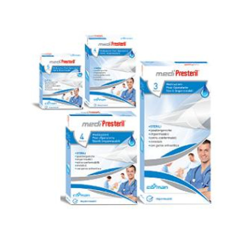 Medicazione post operatoria medipresteril impermeabile 10x25cm 3 pezzi