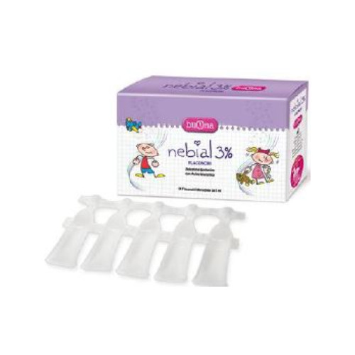 Nebial flaconcini soluzione salina ipertonica di sodio cloruro al 3% con acido ialuronico 20x5 ml