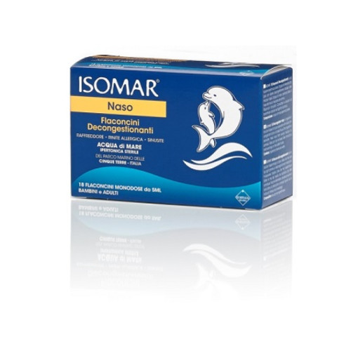 Isomar soluzione ipertonica acqua mare 18 flaconcini monodose 5 ml