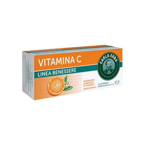 Carlo erba vitamina c linea benessere 10 compresse effervescenti