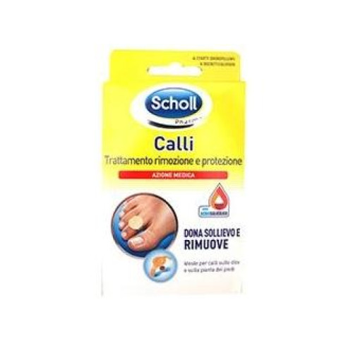 Cerotto callifugo trattamento rimozione/protezione calli 4 cerotti idrorepellenti + 4 dischetti callifughi