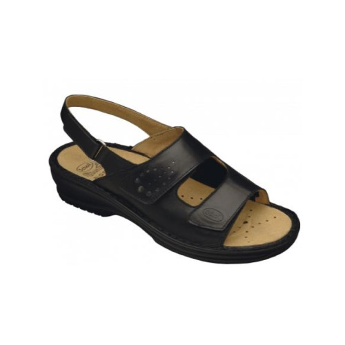 Calzatura in pelle+ tessuto elasticizzato dr scholl removable insole savina b/s leather+elasticated textile womens black colore nero numero 40 1 paio