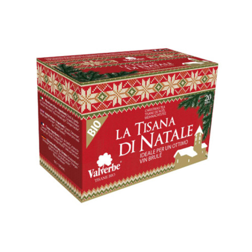 Tisana biologica tisana di natale con chiodi di garofano e cannella 16 filtri 24 g