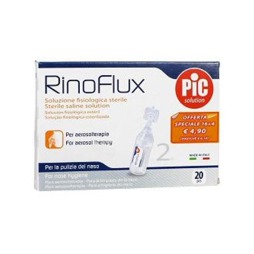Rinoflux soluzione fisiologica 20 fiale 2 ml