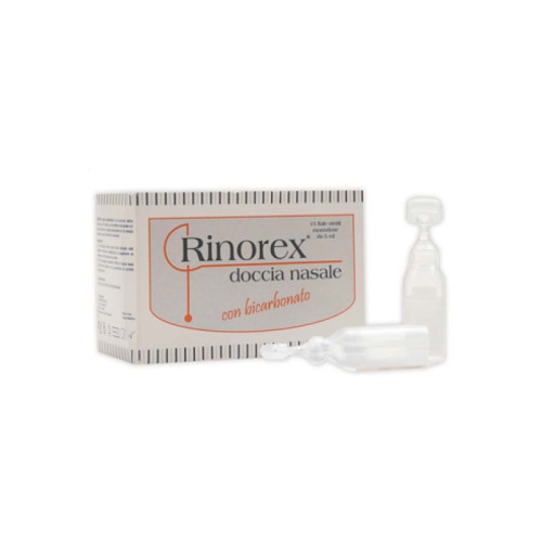 Fiala per doccia nasale rinorex bicarbonato 15 fiale 5 ml