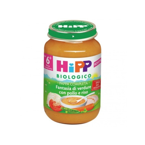 Hipp bio pappa pronta fantas verd pollo riso 190 g