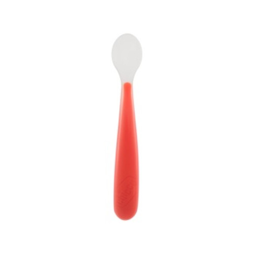 Chicco cucchiaio morbido silicone 6m+ rosso up