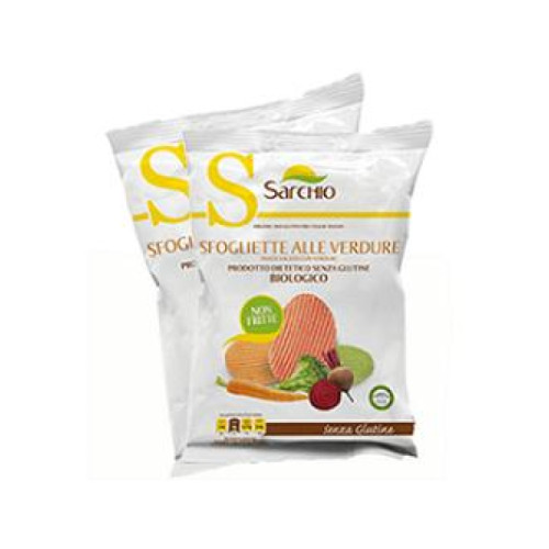 Sfogliette alle verdure senza glutine sacchetto 55 g