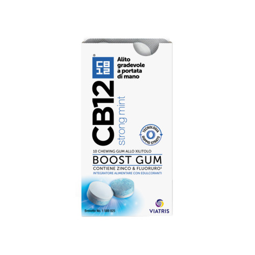 Cb12 boost 10 chewing-gum zinco e fluoruro new formulation