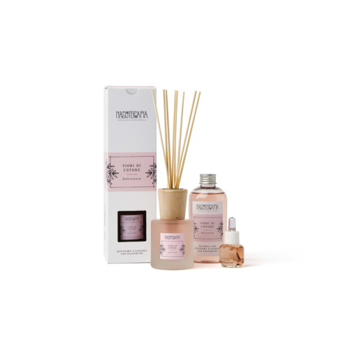 Diffusore bastoncini fiori di cotone 100 ml
