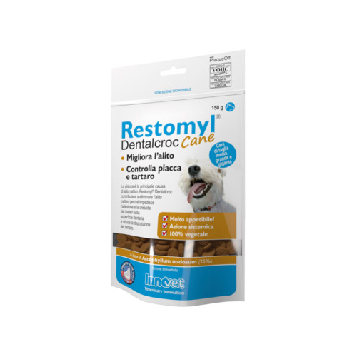 Restomyl dentalcroc cani taglia media grande e gigante busta 150 g