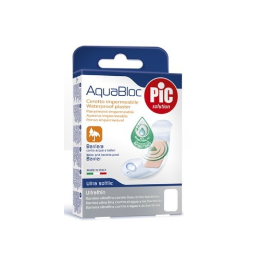 Cerotto pic aquabloc cm10x15 antibatterico 5 pezzi
