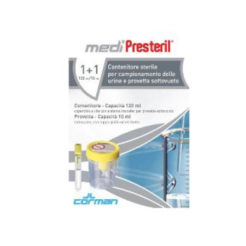 Contenitore urina + provetta medipresteril