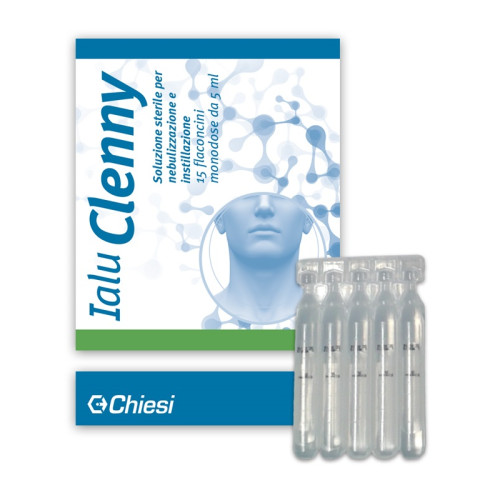 Ialu clenny 15 flaconcini 5 ml soluzione sterile per nebulizzazione e instillazione con acido ialuronico