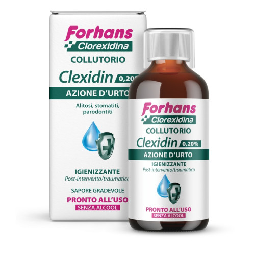 Forhans clexidin 0,20 senza alcool 200 ml