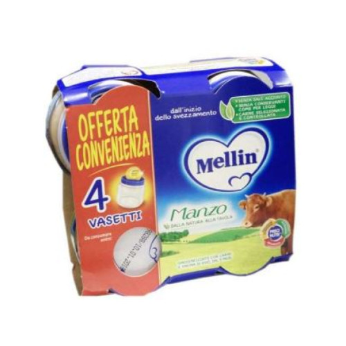 Mellin omogeneizzato manzo 4x80 g