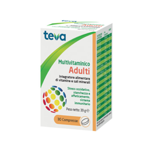 Multivitaminico adulti teva 30 compresse 30 g