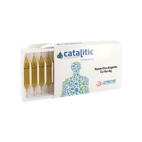 Catalitic oligoelementi rame oro argento cu-au-ag 20 ampolle