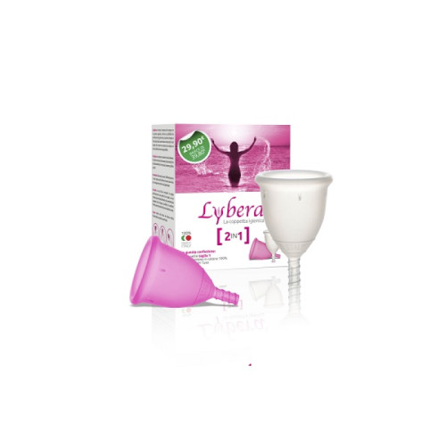 Coppetta mestruale lybera coppetta igienica mix taglia 2 + taglia 2