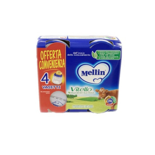 Mellin omogeneizzato vitello 4 pezzi x 80 g