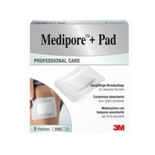 Medicazione medipore+pad 10x15cm 5pezzi