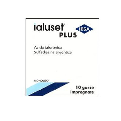 Garza impregnata ialuset ferite e ustioni non infette 10x10 cm 10 pezzi