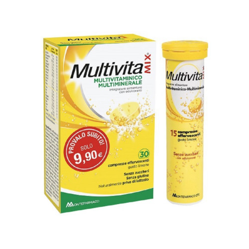 Multivitamix senza zucchero 30 compresse effervescenti
