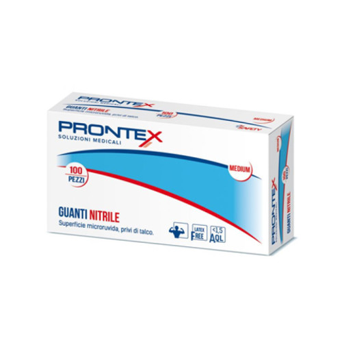 Prontex guanto in nitrile senza polvere grande 8/9 100 pezzi