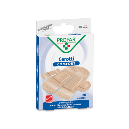 Cerotto comfort assortiti 20 pezzi profar