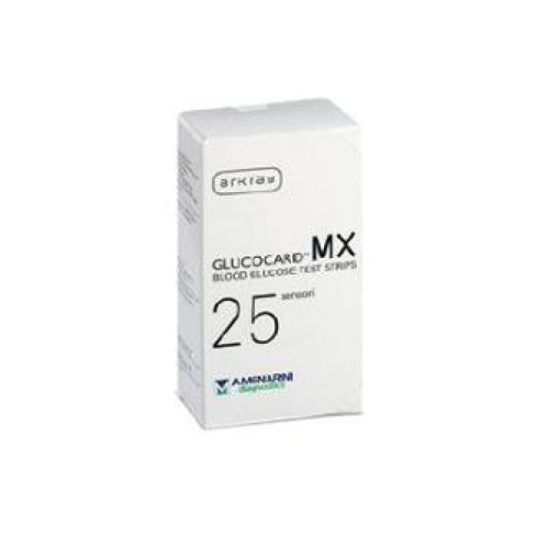 Strisce misurazione glicemia glucocard mx 25 pezzi