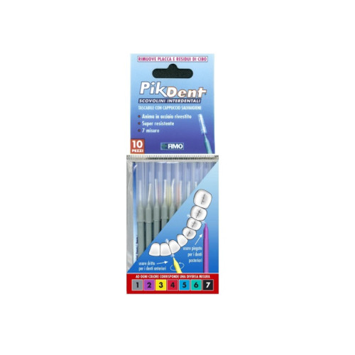 Pikdent stuzzicolino 1 grigio 10 pezzi