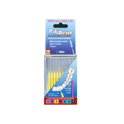 Pikdent stuzzicolino 3 giallo 10 pezzi