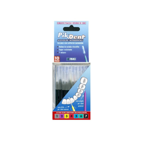 Pikdent stuzzicolino 7 nero 10 pezzi