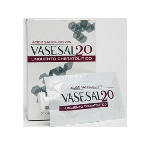 Vasesal 20 6 bustine pluridose da 5 ml unguento cheratolitico